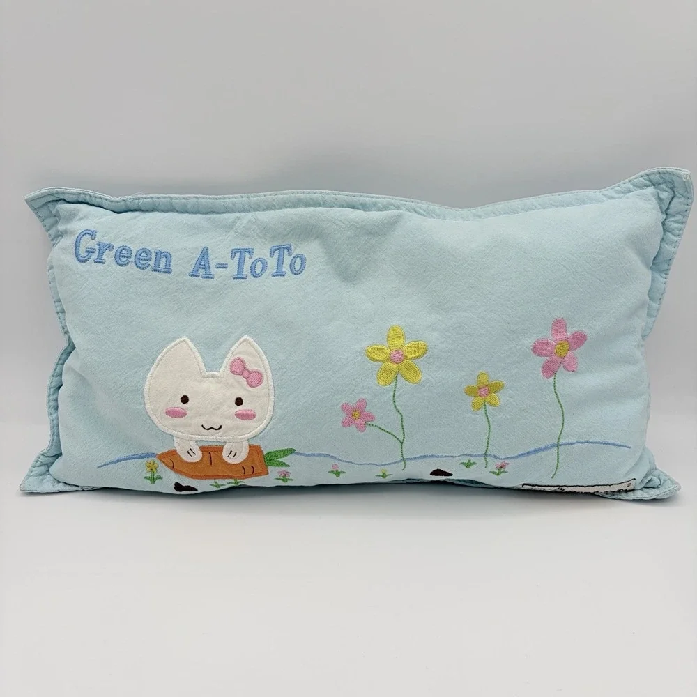 Green A Toto Organic Kids Baby Nursery Buckwheat Pillow - Japanesesize 15x8‎